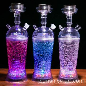 Customnewest design led shisha kieszonkowa plastikowa mini szisza